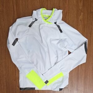 Brooks Women's Run Visible Thermal Hoodie (134 - White/Asphalt/Nightlife)